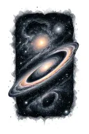 andromeda galaxy tattoo design idea