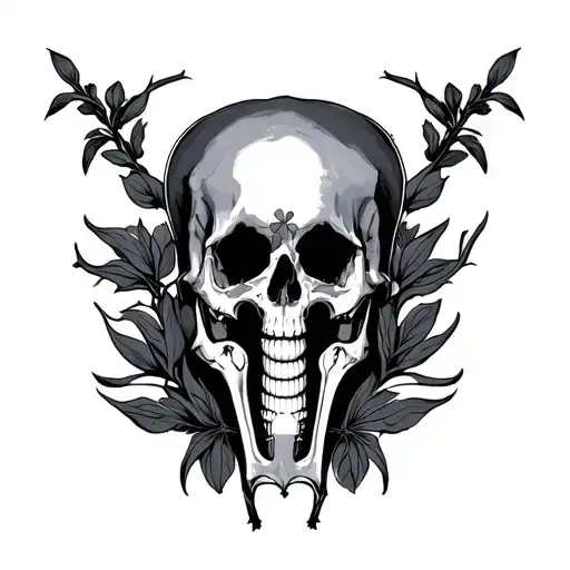 Pubic tattoo design idea