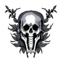 Pubic tattoo design idea