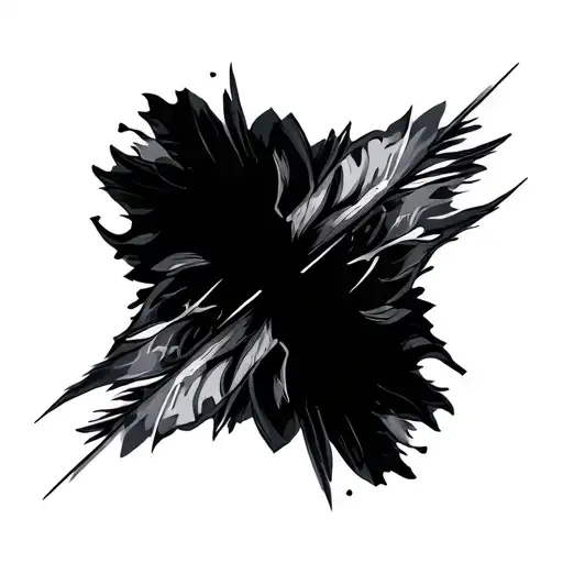 Dart abstract tattoo design idea