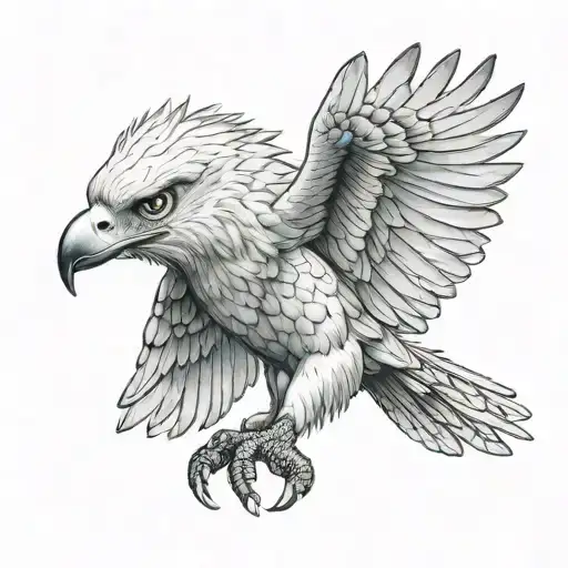 harpy eagle tattoo design idea