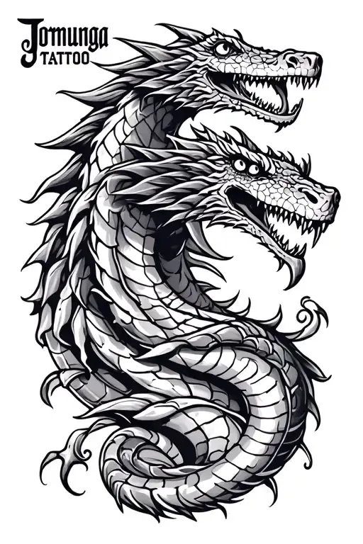 jormungand tattoo design idea