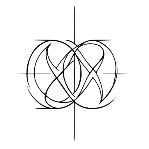 Aries Libra Taurus zodiac symbol intertwined within tattoo design idea