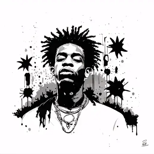 Basquiat tattoo design idea