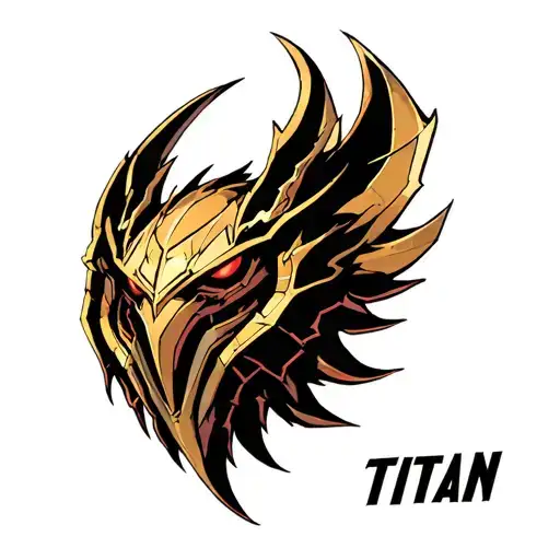Titan from the attack of the titans that was not very large in the wall but in full growth tattoo design idea