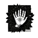 Hands Yoni Mudra tattoo design idea