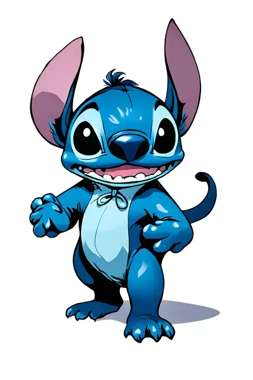 disney stitch tattoo design idea