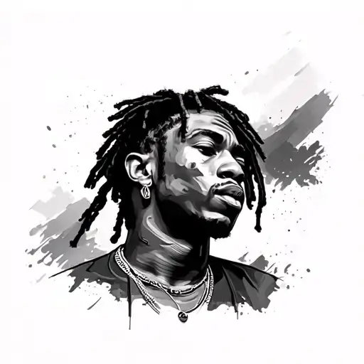 Asap Rocky tattoo design idea