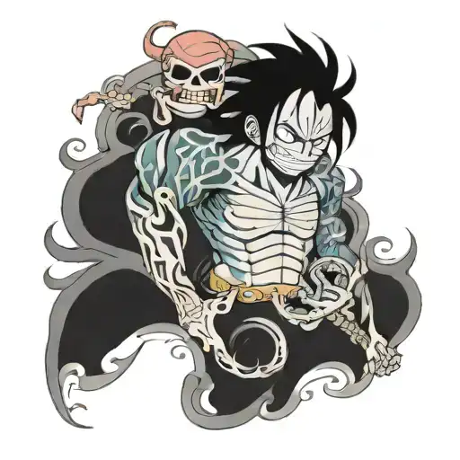 nami's tattoo from one piece on a man tattoo design idea
