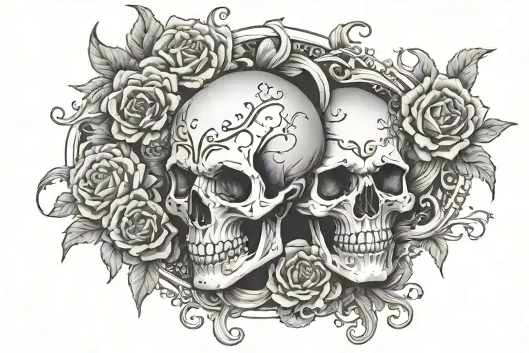 Momento Mori with majin M tattoo design idea