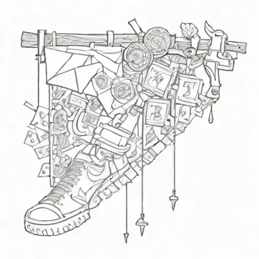 money, trap, street, with hoes like clothes i cant tattoo design idea