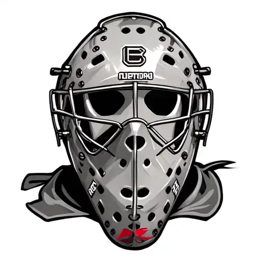 Goalie Mask tattoo design idea
