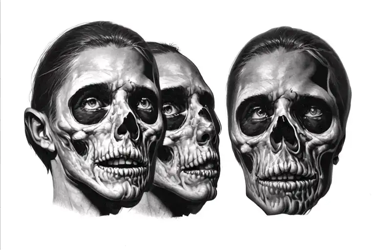 Schizophrenia soon reality tattoo design idea