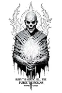 "Burn the heretic. Kill the mutant. Purge the unclean." tattoo design idea