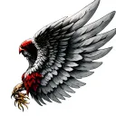 Wing Russia tattoo design idea