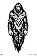 Sasquatch tattoo design idea