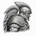 Roman Centurion tattoo design idea