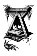guillotine tattoo design idea