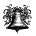 Bell with yeat in in tattoo design idea