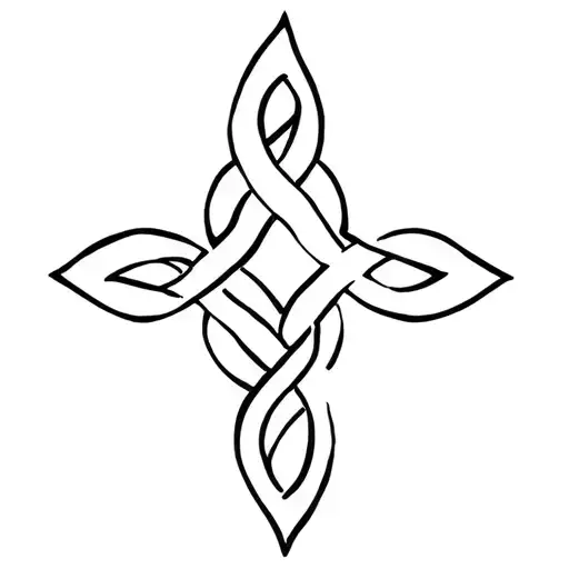 Celtic Father Daughter Knot tattoo design idea