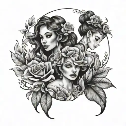 Helen and Jade tattoo design idea