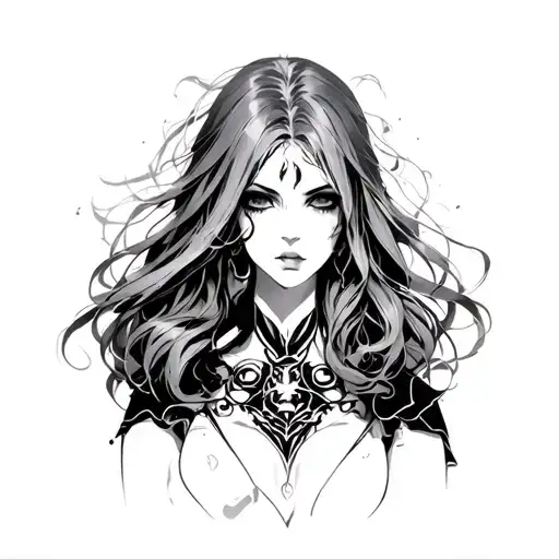 Make me a tattoo drawing based on the light novel of Shadow Slave by Guiltythree tattoo design idea
