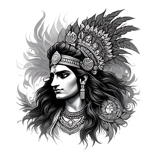 Mahabharat tattoo design idea