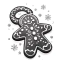 Gingerbread tattoo design idea
