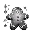Gingerbread tattoo design idea