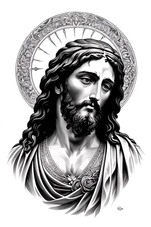 jesus christ tattoo design idea