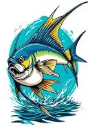 sailfish tattoo design idea