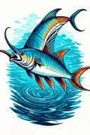sailfish tattoo design idea