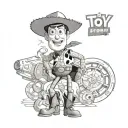woody from toy story tattoo design idea