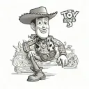 woody from toy story tattoo design idea