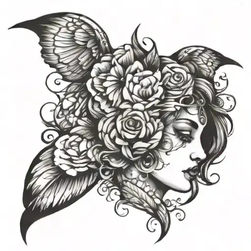 emotion and reality  tattoo design idea