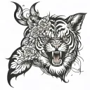 emotion and reality  tattoo design idea