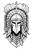 Spartan warrior tattoo design idea