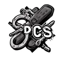 "DCS" handcuffs tattoo design idea