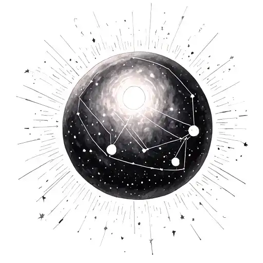 Andromeda Constellation tattoo design idea