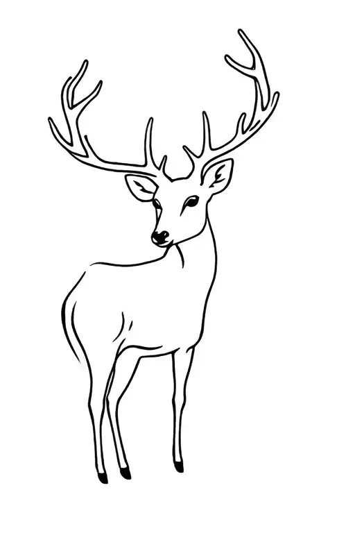 simple deer tattoo design tattoo design idea