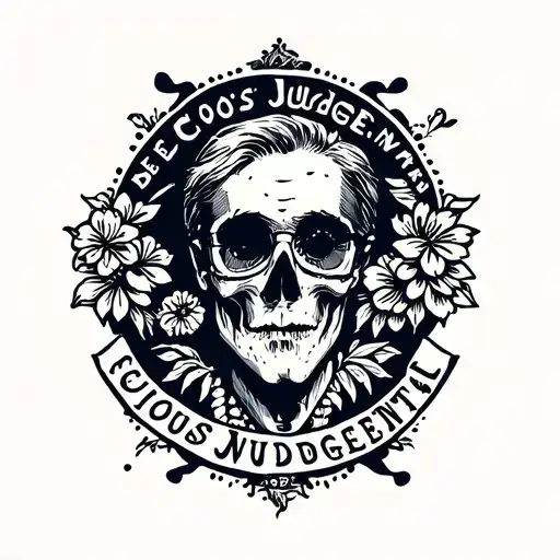 Be Curious, Not Judgemental tattoo design idea