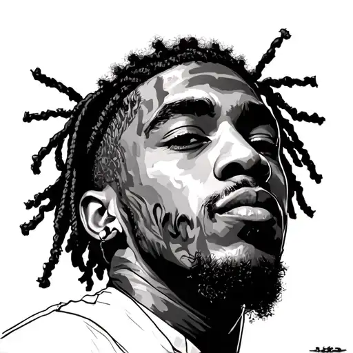 kid cudi album cover tattoo design idea