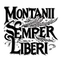"Montani Semper Liberi" Text Only tattoo design idea