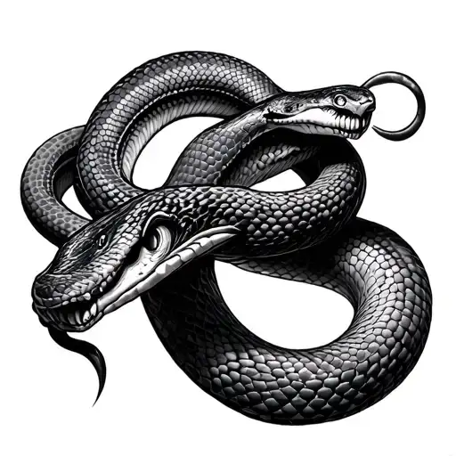 Snake Collar Bone tattoo design idea