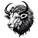 Taurus Leo tattoo design idea