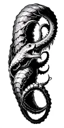us navy kraken shellback Poseidon tattoo design idea