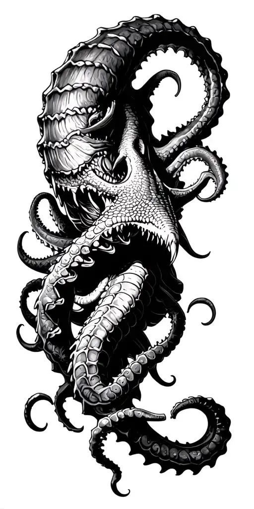 us navy kraken shellback Poseidon tattoo design idea
