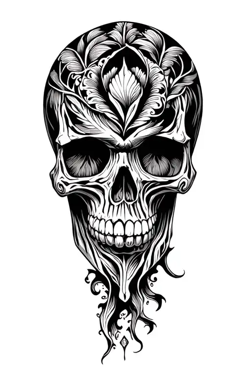 skull tattoo design idea