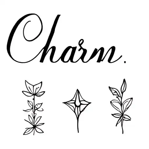 Create small designs inspired by Clairo’s third album, Charm. Make them fine lined tattoo design idea