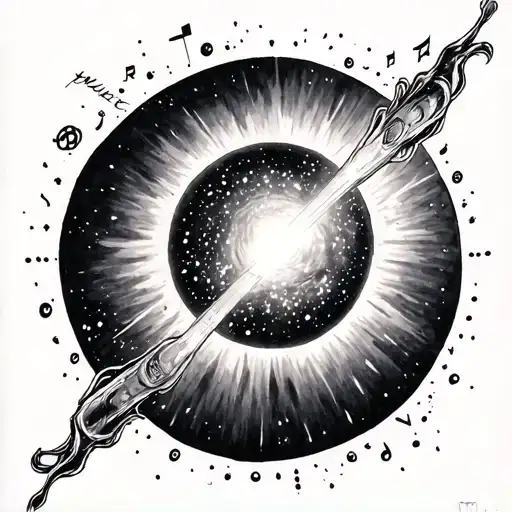 I want an Oasis inspired tattoo around the  Champagne supernova song tattoo design idea